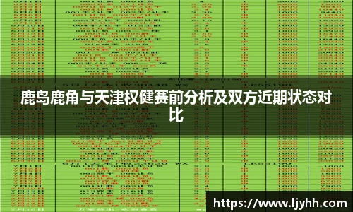 鹿岛鹿角与天津权健赛前分析及双方近期状态对比